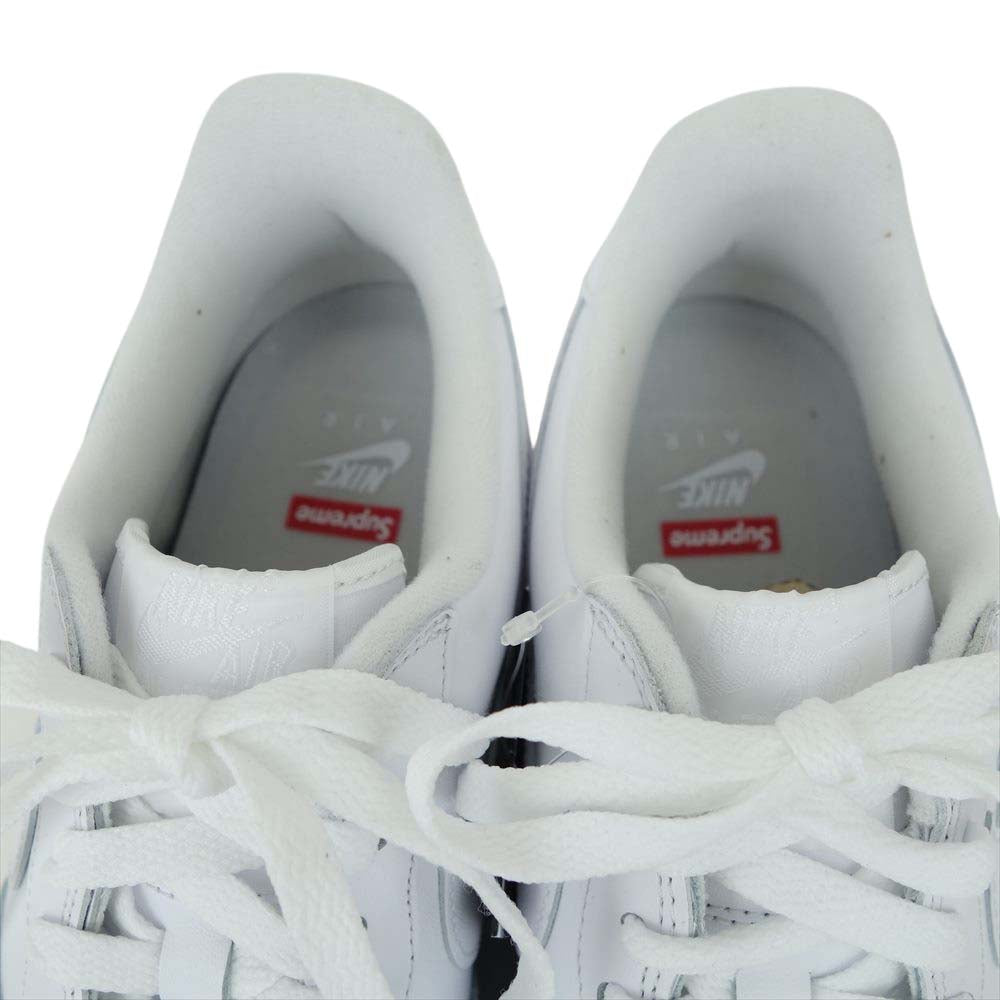 Supreme シュプリーム CU9225-100 × NIKE ナイキ AIR FORCE 1 Low エアフォース ワン ロー 27.5cm ホワイト系 27.5cm【新古品】【未使用】【中古】