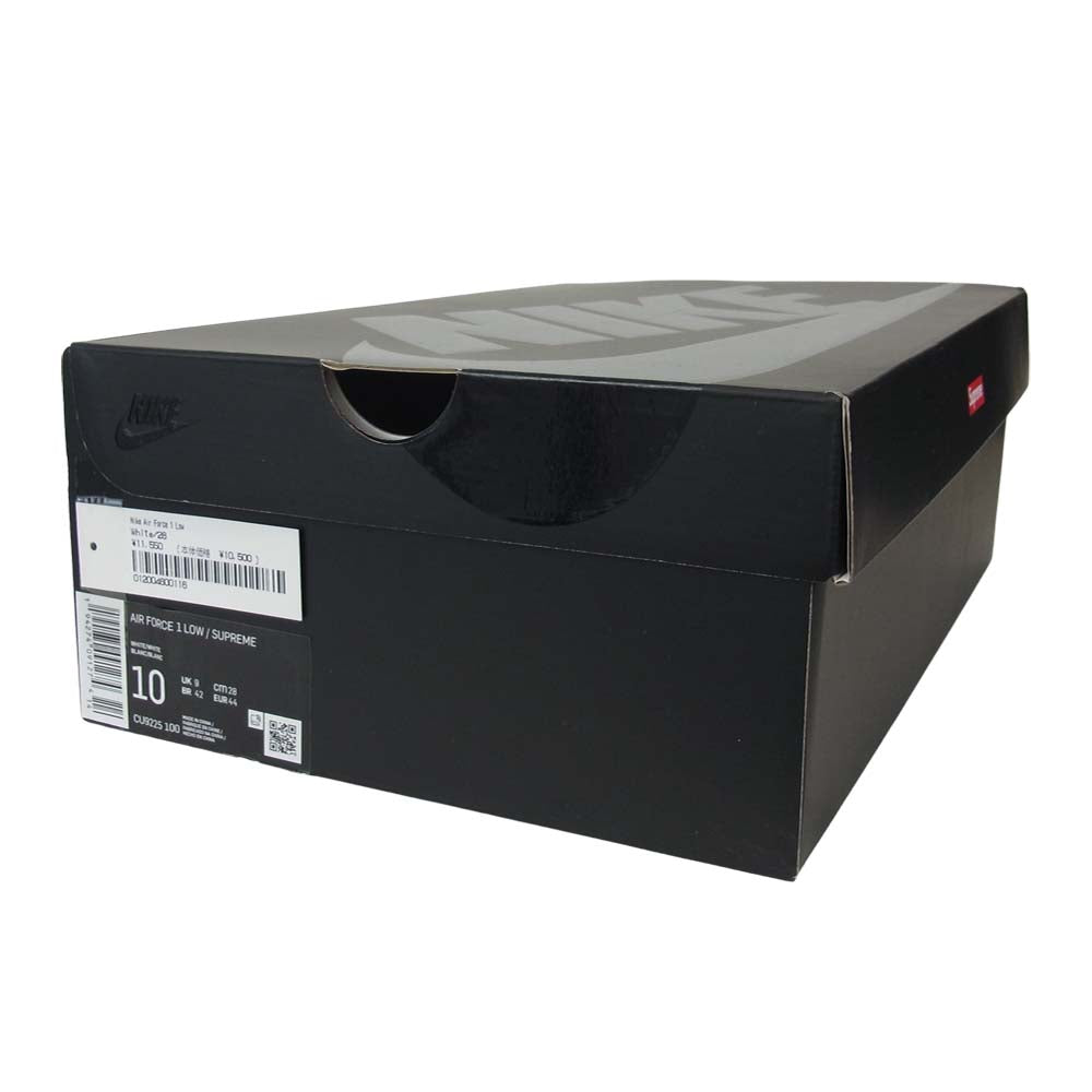 Supreme シュプリーム CU9225-100 × NIKE ナイキ AIR FORCE 1 Low エアフォース ワン ロー 28cm ホワイト系 28㎝【新古品】【未使用】【中古】
