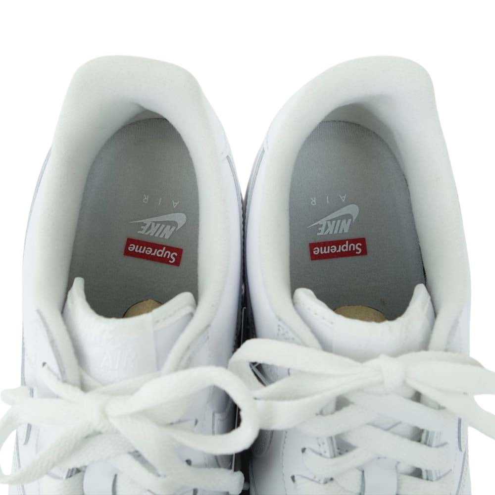 Supreme シュプリーム CU9225-100 × NIKE ナイキ AIR FORCE 1 Low エアフォース ワン ロー ホワイト系 28cm【新古品】【未使用】【中古】