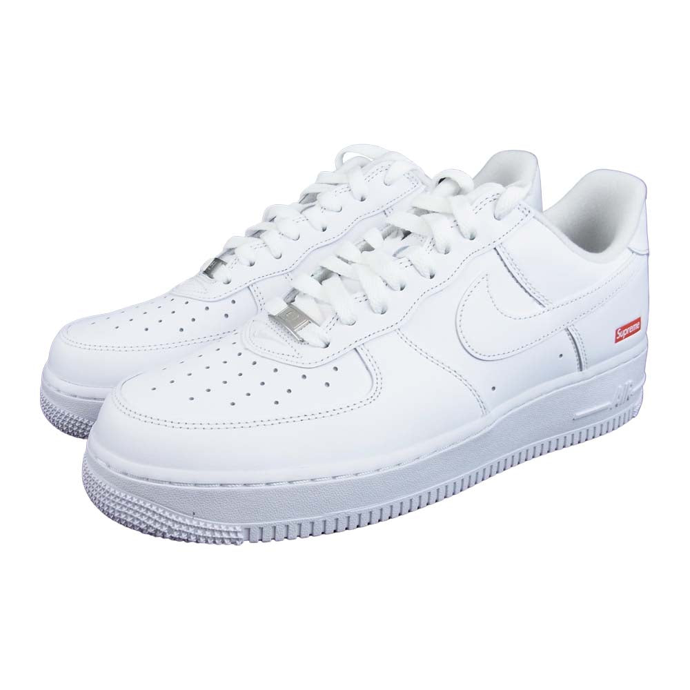 Supreme シュプリーム CU9225-100 × NIKE ナイキ AIR FORCE 1 Low エアフォース ワン ロー 27.5cm ホワイト系 27.5cm 【新古品】【未使用】【中古】
