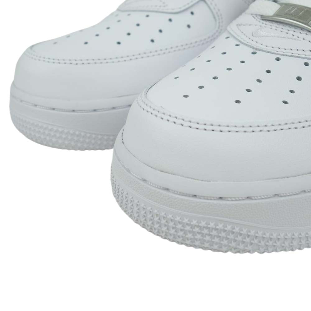 Supreme シュプリーム CU9225-100 × NIKE ナイキ AIR FORCE 1 Low エアフォース ワン ロー 27.5cm ホワイト系 27.5cm【新古品】【未使用】【中古】