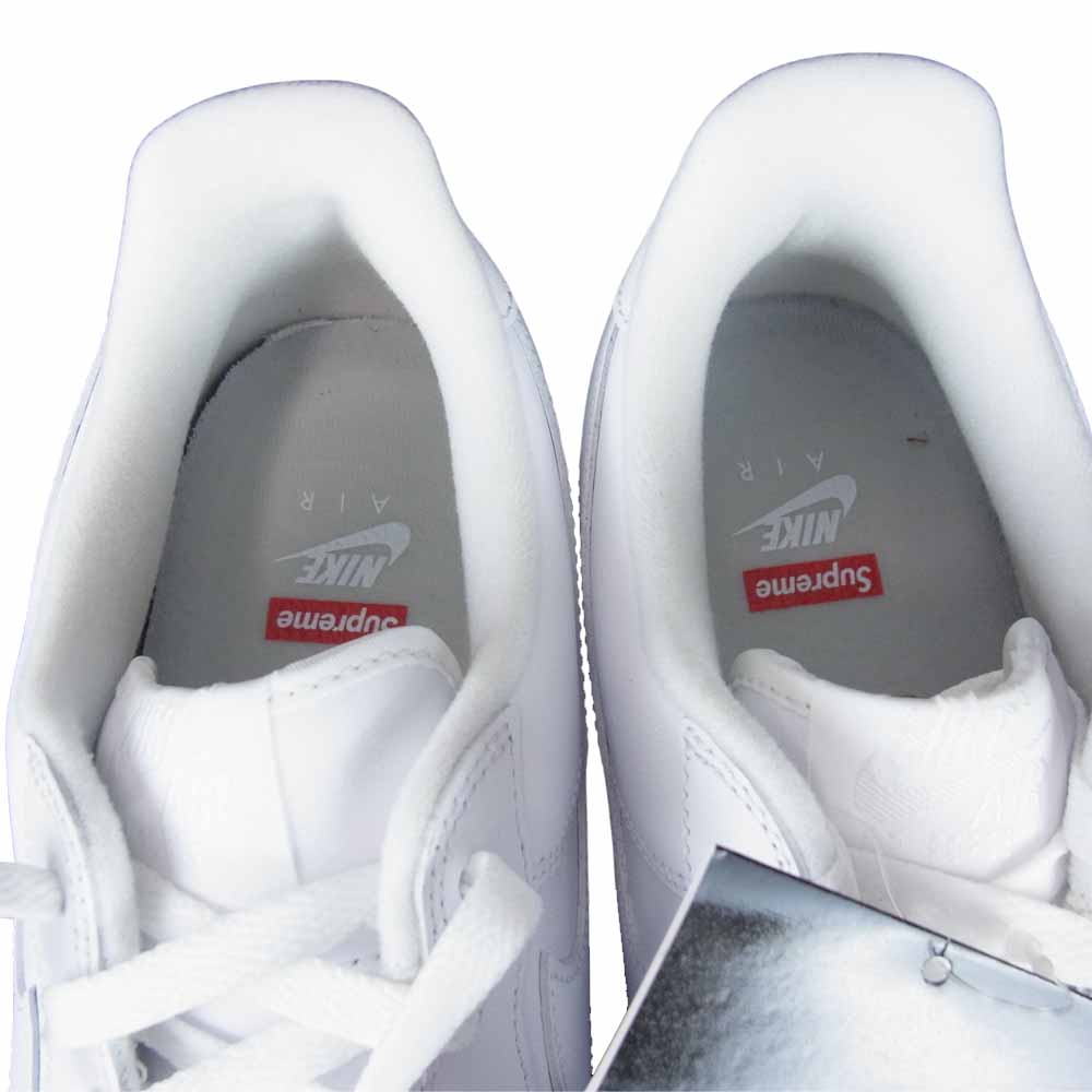 Supreme シュプリーム CU9225-100 × NIKE ナイキ AIR FORCE 1 Low エアフォース ワン ロー 28cm ホワイト系 28㎝【新古品】【未使用】【中古】