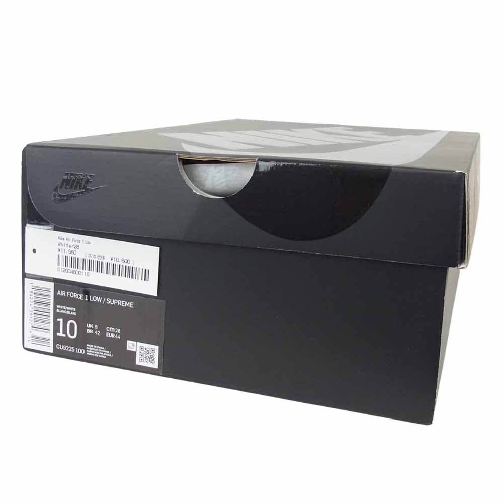 Supreme シュプリーム CU9225-100 × NIKE ナイキ AIR FORCE 1 Low エアフォース ワン ロー 28cm ホワイト系 28㎝【新古品】【未使用】【中古】