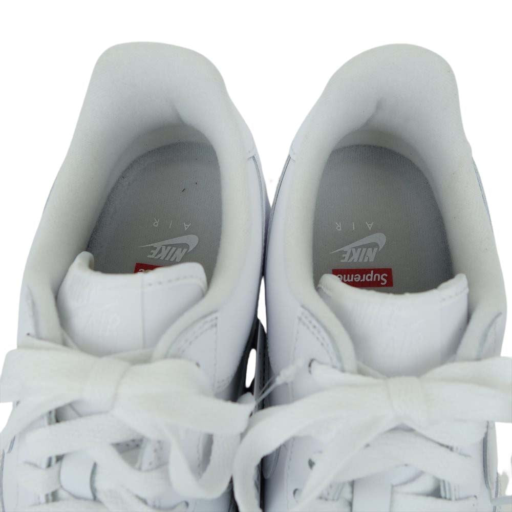 Supreme シュプリーム CU9225-100 × NIKE ナイキ AIR FORCE 1 Low エアフォース ワン ロー 27cm ホワイト系 27cm【新古品】【未使用】【中古】