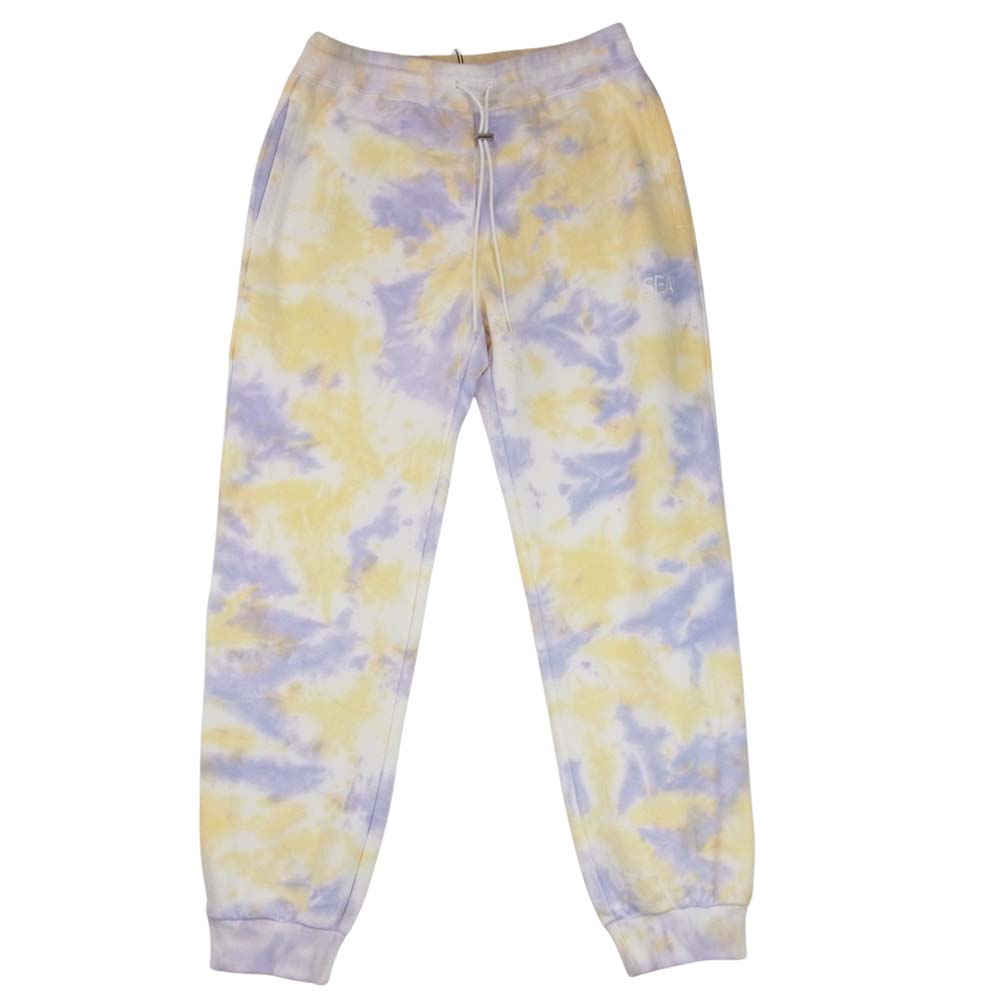 WIND AND SEA ウィンダンシー WDS-20A-PT-07 SWEAT PANTS tie-dye タイダイ スウェット パンツ イエロー系 パープル系 M【新古品】【未使用】【中古】
