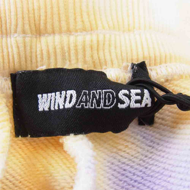 WIND AND SEA ウィンダンシー WDS-20A-PT-07 SWEAT PANTS tie-dye タイダイ スウェット パンツ イエロー系 パープル系 M【新古品】【未使用】【中古】