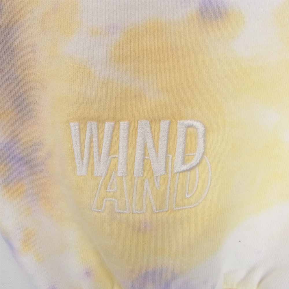 WIND AND SEA ウィンダンシー WDS-20A-PT-07 SWEAT PANTS tie-dye タイダイ スウェット パンツ イエロー系 パープル系 M【新古品】【未使用】【中古】