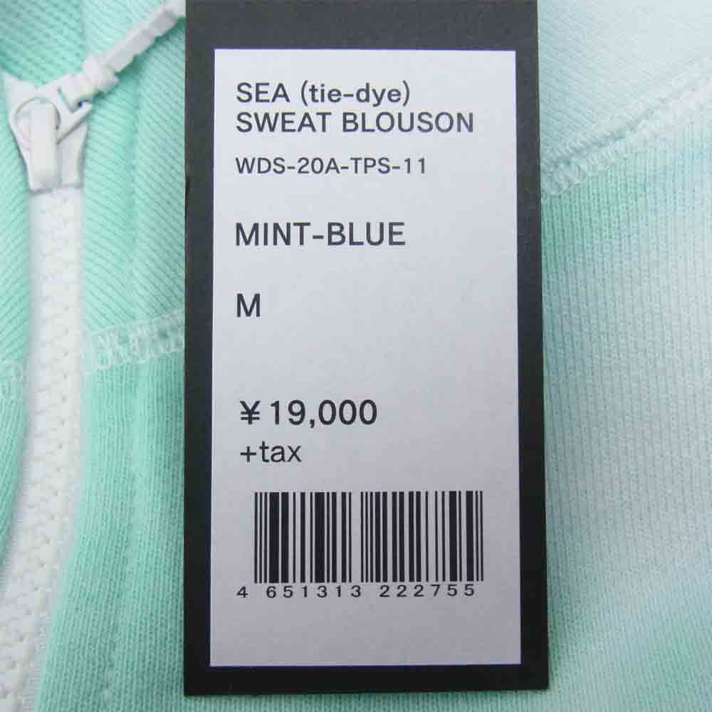 WIND AND SEA ウィンダンシー WDS-20A-TPS-11 SWEAT BLOUSON tie-dye タイダイ スウェット ブルゾン ブルー系 ミント系 M【新古品】【未使用】【中古】