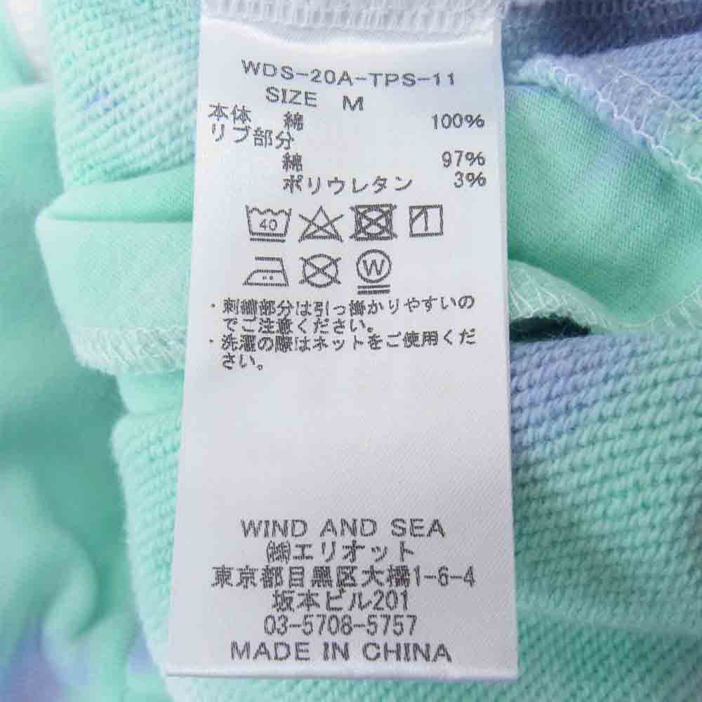 WIND AND SEA ウィンダンシー WDS-20A-TPS-11 SWEAT BLOUSON tie-dye タイダイ スウェット ブルゾン ブルー系 ミント系 M【新古品】【未使用】【中古】