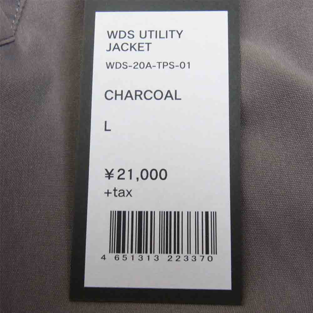 WIND AND SEA ウィンダンシー ２０AW WDS-20A-TPS-01 WDS UTILITY JACKET ユーティリティー ジャケット チャコール系 L【新古品】【未使用】【中古】