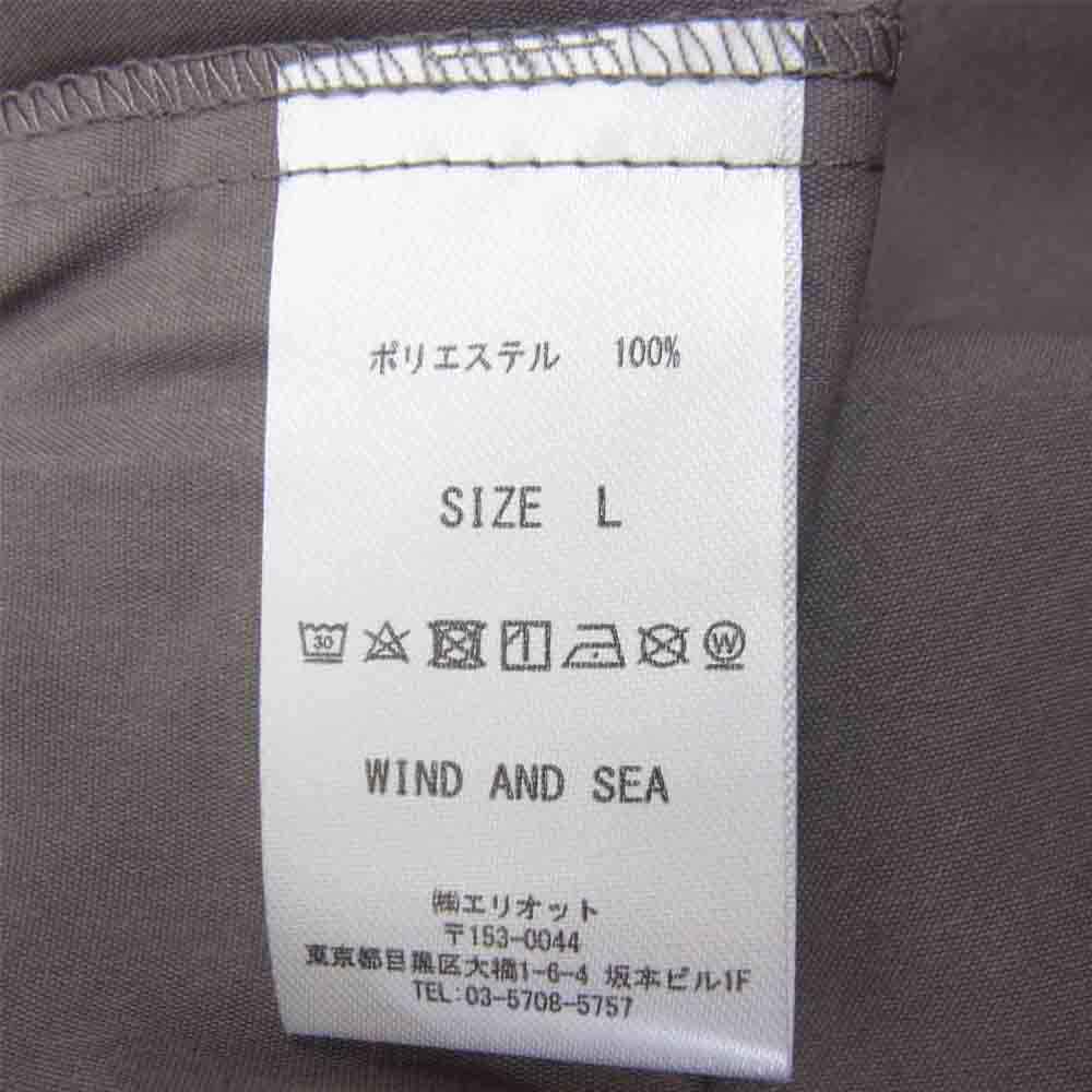 WIND AND SEA ウィンダンシー ２０AW WDS-20A-TPS-01 WDS UTILITY JACKET ユーティリティー ジャケット チャコール系 L【新古品】【未使用】【中古】