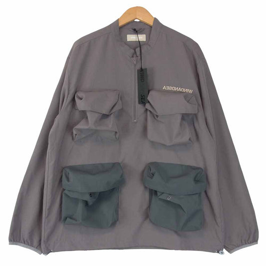 WIND AND SEA ウィンダンシー ２０AW WDS-20A-TPS-01 WDS UTILITY JACKET ユーティリティー ジャケット チャコール系 M【新古品】【未使用】【中古】