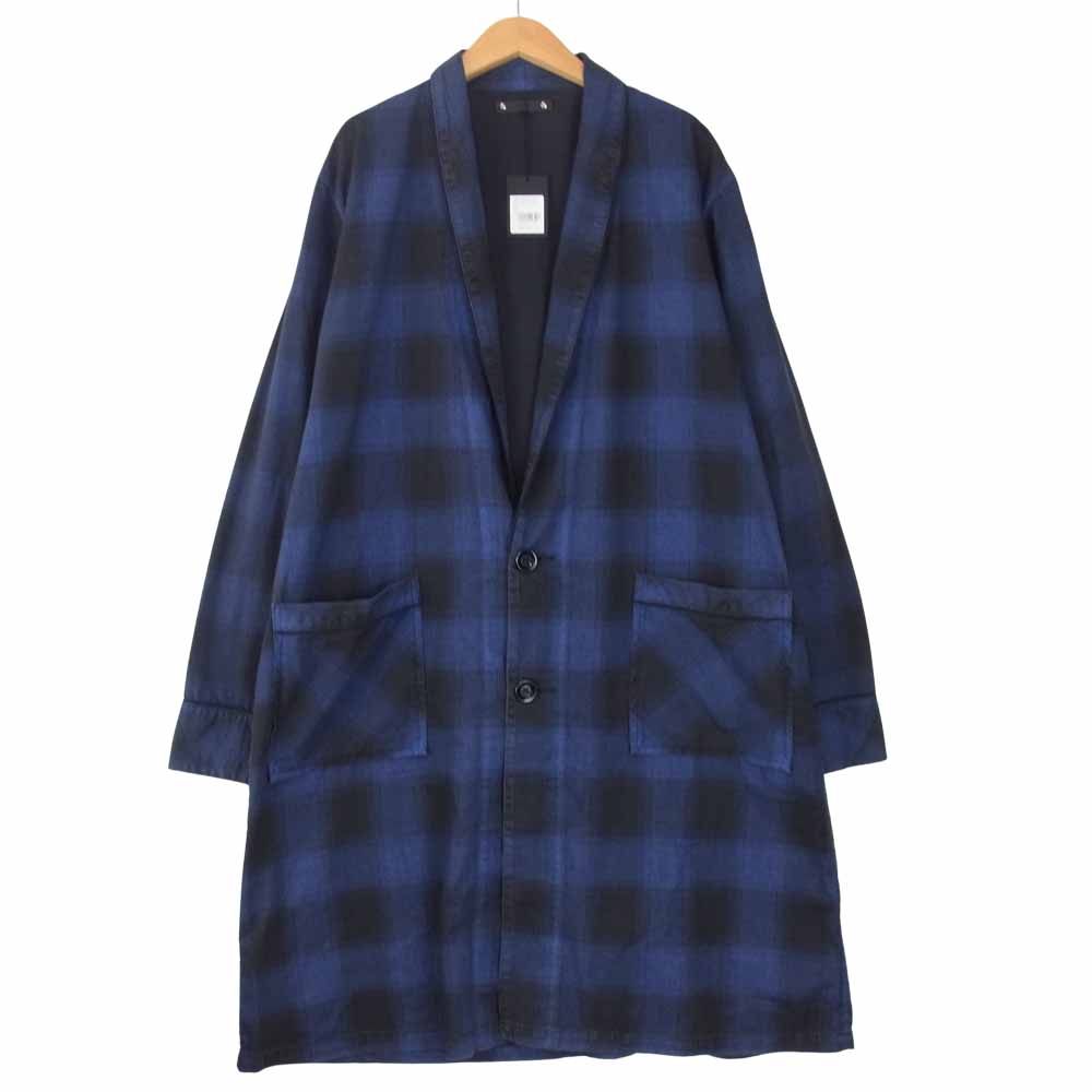 MINEDENIM マインデニム BLACK DENIM CHECK GAWN ブラック デニム チェック ガウン ブラック系 ネイビー系 2【中古】