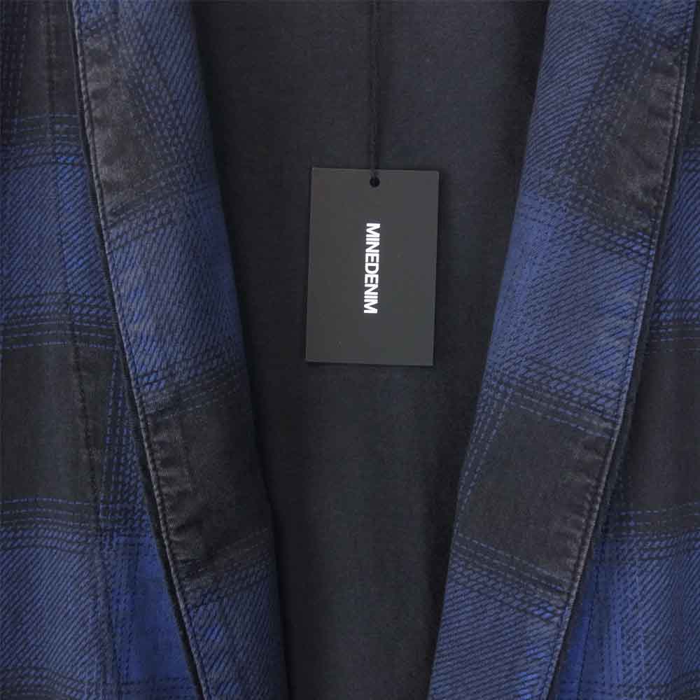 MINEDENIM マインデニム BLACK DENIM CHECK GAWN ブラック デニム チェック ガウン ブラック系 ネイビー系 2【中古】