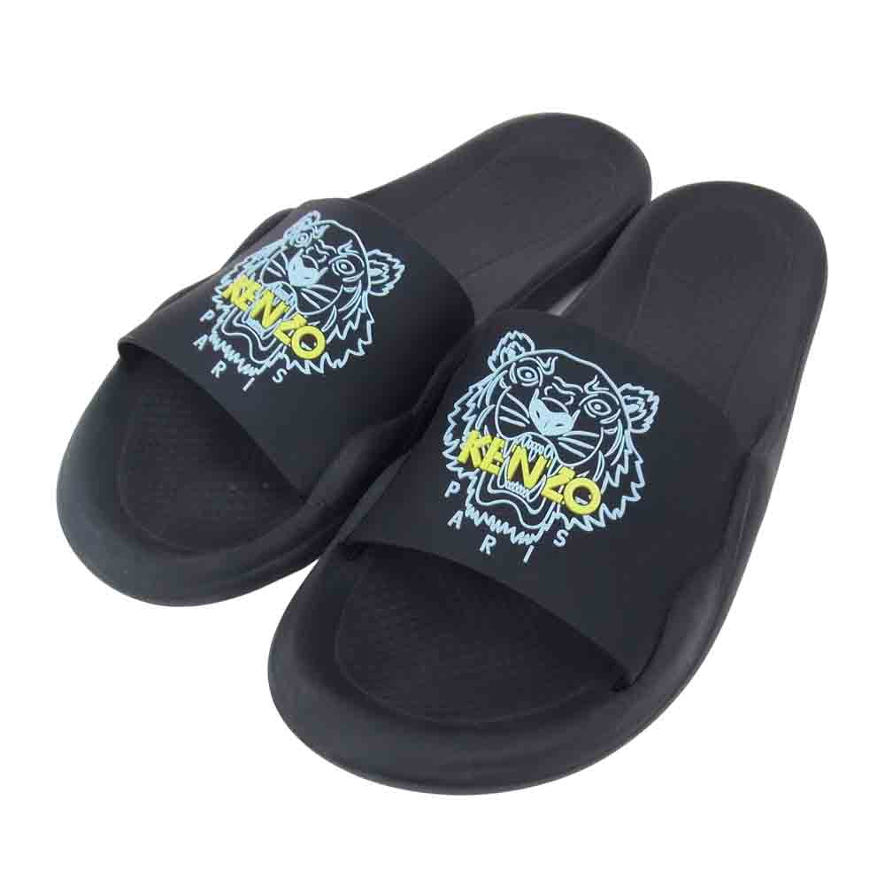 KENZO ケンゾー タイガー ロゴ シャワー サンダル ブラック系【中古】