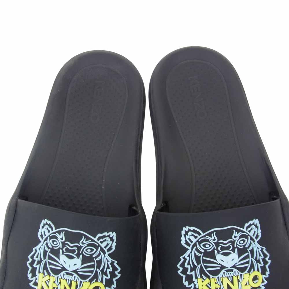 KENZO ケンゾー タイガー ロゴ シャワー サンダル ブラック系【中古】