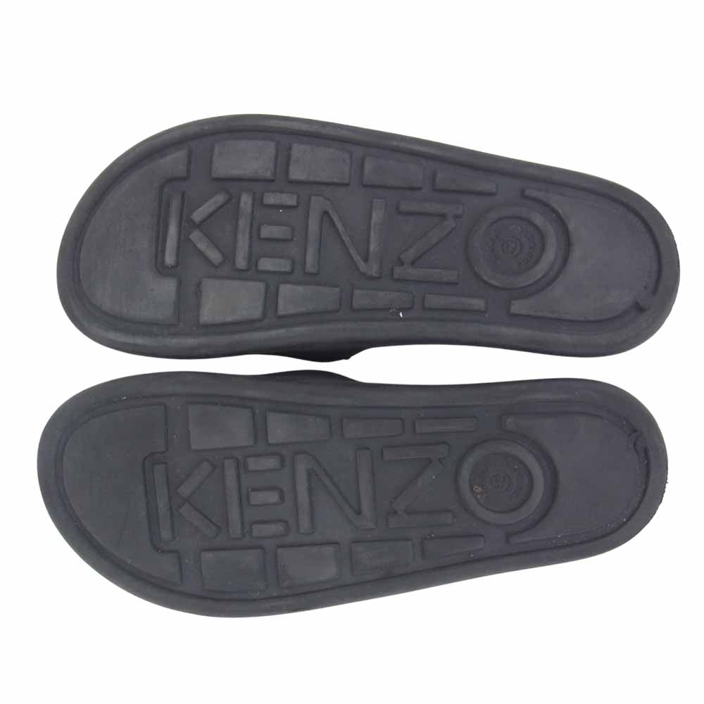 KENZO ケンゾー タイガー ロゴ シャワー サンダル ブラック系【中古】