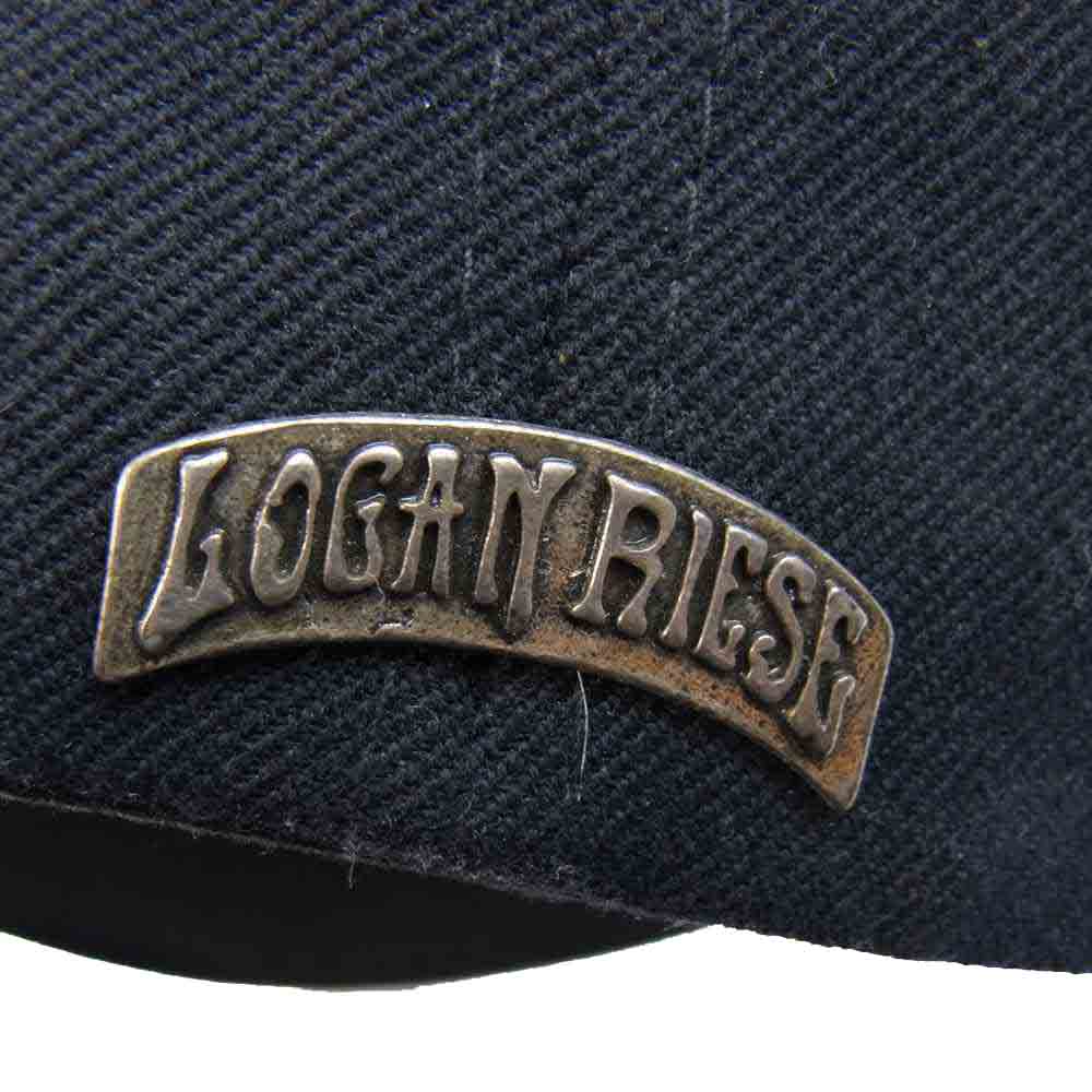 ISAMUKATAYAMA BACKLASH イサムカタヤマバックラッシュ × LOGAN RIESE ローガンリース 6パネル コラボキャップ ブラック系【中古】