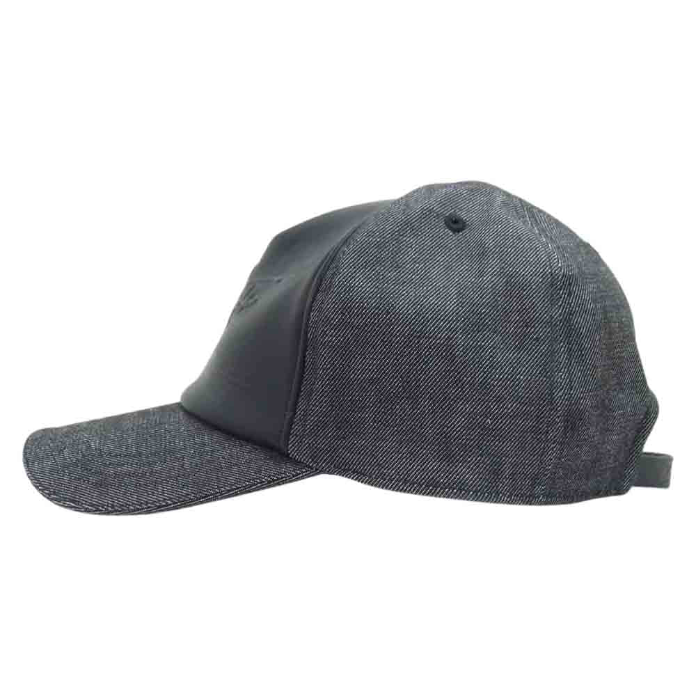 ISAMUKATAYAMA BACKLASH イサムカタヤマバックラッシュ 828-01 ジャパンステアレザー シグネチャー ロゴ キャップ gray free【新古品】【未使用】【中古】