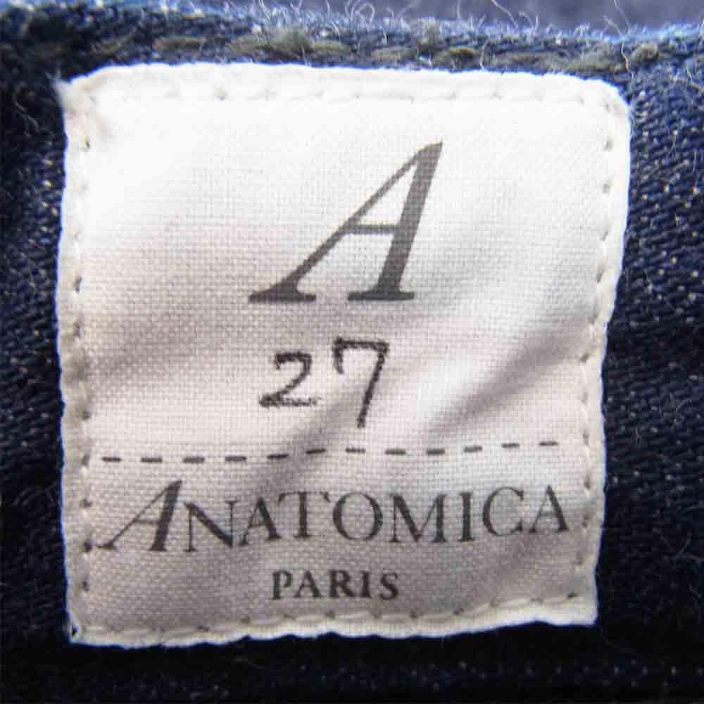 ANATOMICA アナトミカ 531-501-03 FRONTIER PANTS DUNGAREE フロンティア デニム パンツ インディゴブルー系 27【新古品】【未使用】【中古】