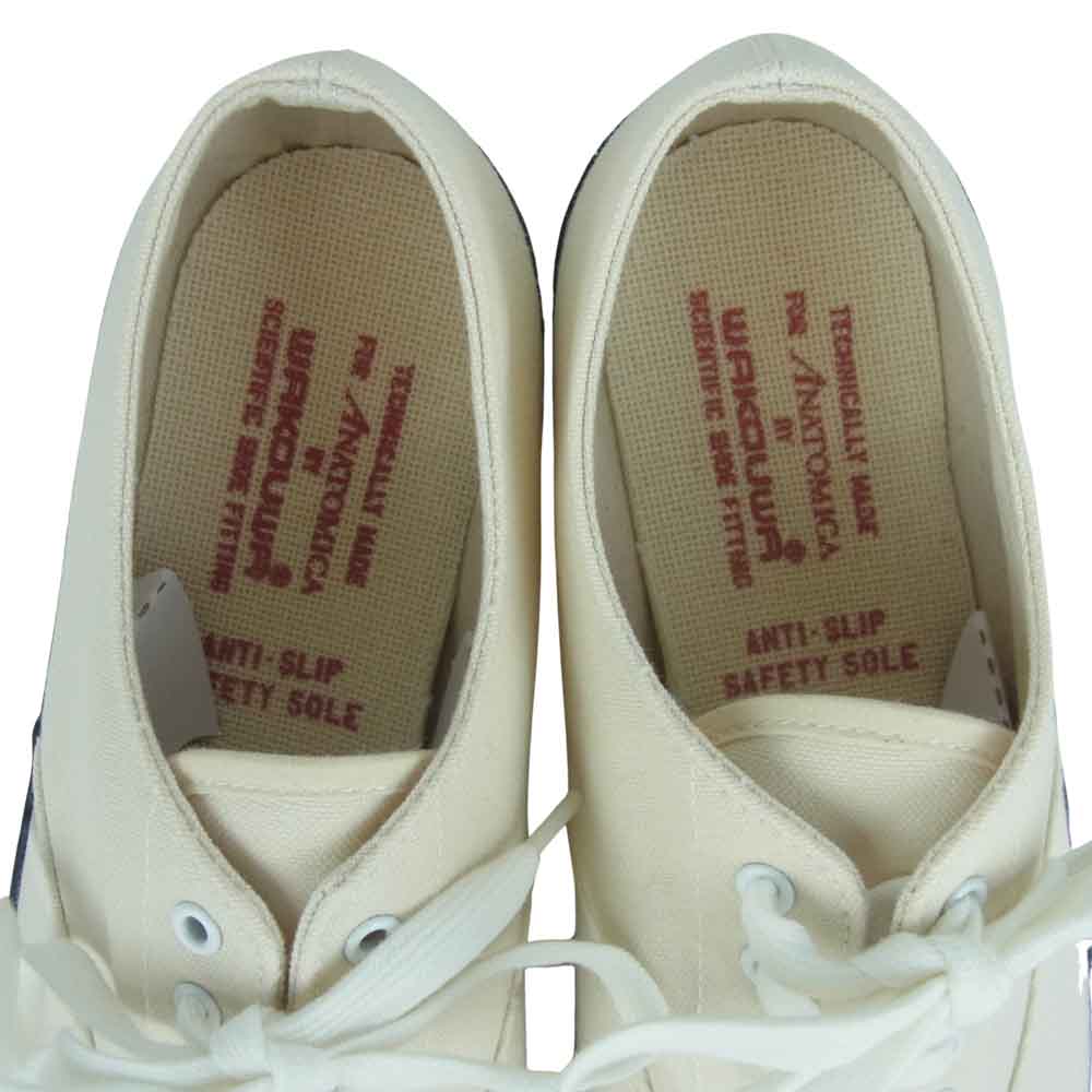 ANATOMICA アナトミカ 540-551-0105 WAKOUWA ワクワ WAK DECK SHOES LOW デッキシューズ ロー スニーカー オフホワイト系 25.5cm【新古品】【未使用】【中古】