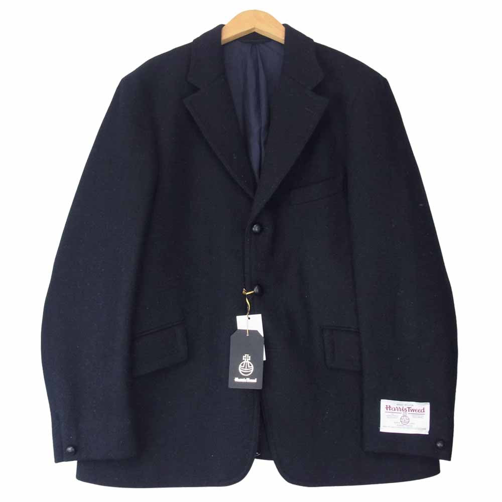 ANATOMICA アナトミカ 530-522-07 DUNN JACKET HARRIS TWEED ハリスツイード ウール ジャケット ネイビー系 ネイビー系 42【美品】【中古】