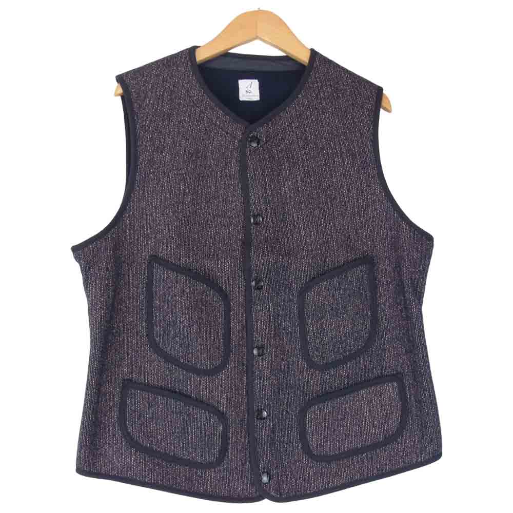 ANATOMICA アナトミカ 530-522-08 BROWNS BEACH VEST ビーチ クロス ベスト ジレ ネイビー系 42【新古品】【未使用】【中古】