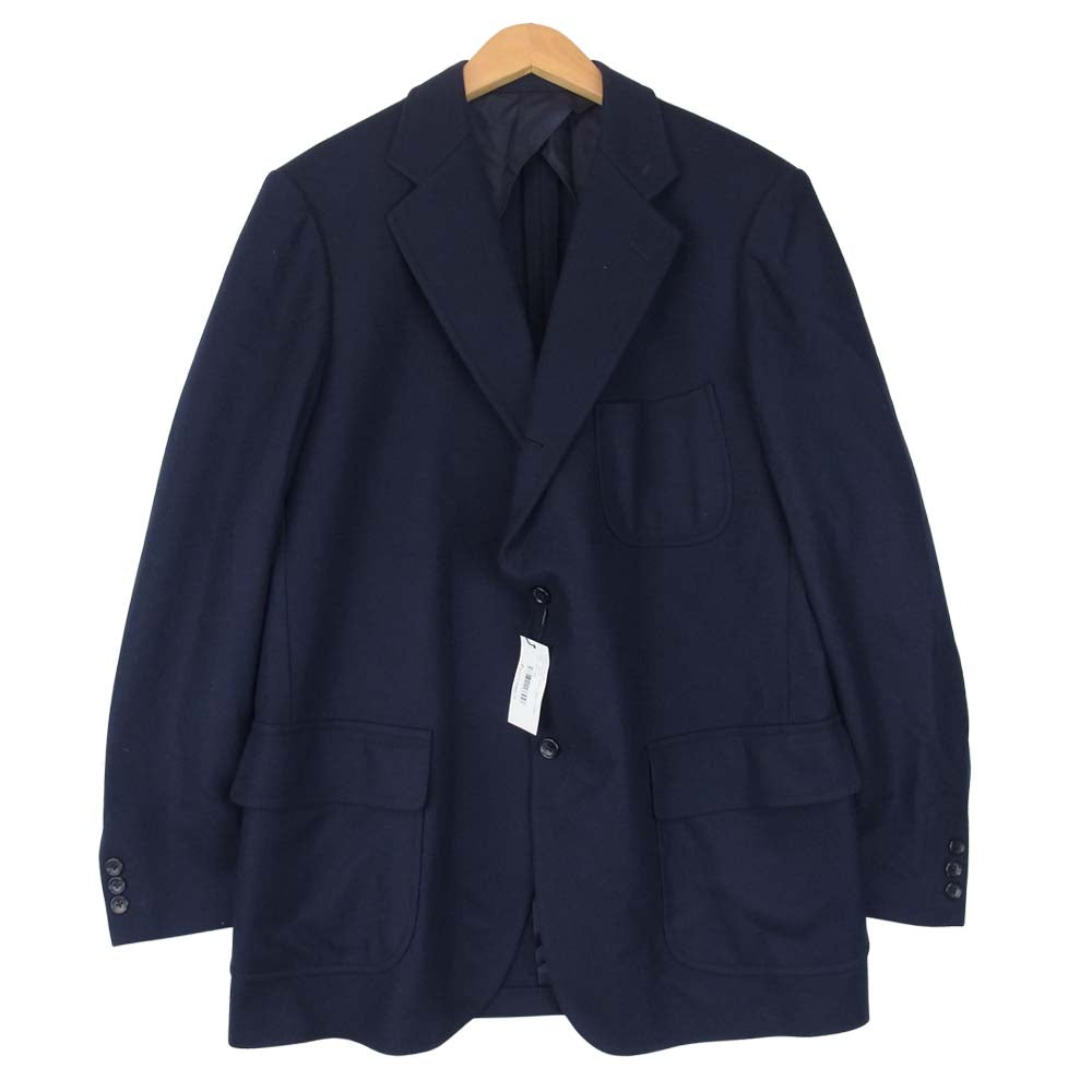 ANATOMICA アナトミカ 530-542-07 UNIVERSITY JACKET WOOL FLANNEL ユニバーシティ ジャケット ウール フランネル ネイビー系 42【新古品】【未使用】【中古】