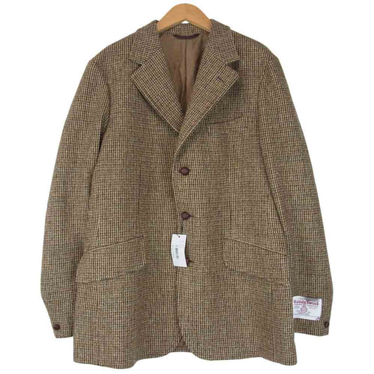 ANATOMICA アナトミカ 530-542-06 DUNN JACKET HARRIS TWEED ハリスツイード ウール ジャケット ブラウン系 ブラウン系 42【新古品】【未使用】【中古】
