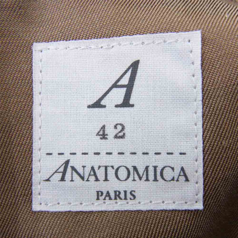 ANATOMICA アナトミカ 530-542-06 DUNN JACKET HARRIS TWEED ハリスツイード ウール ジャケット ブラウン系 ブラウン系 42【新古品】【未使用】【中古】