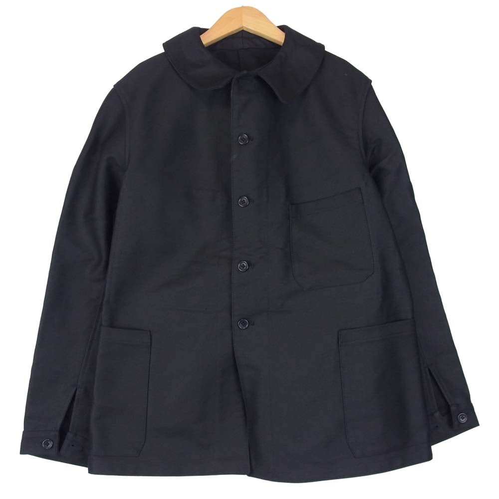 ANATOMICA アナトミカ COLTIN GERMAN MOLESKIN ジャーマン モールスキン カバーオール ワーク ジャケット ブラック系 L【極上美品】【中古】