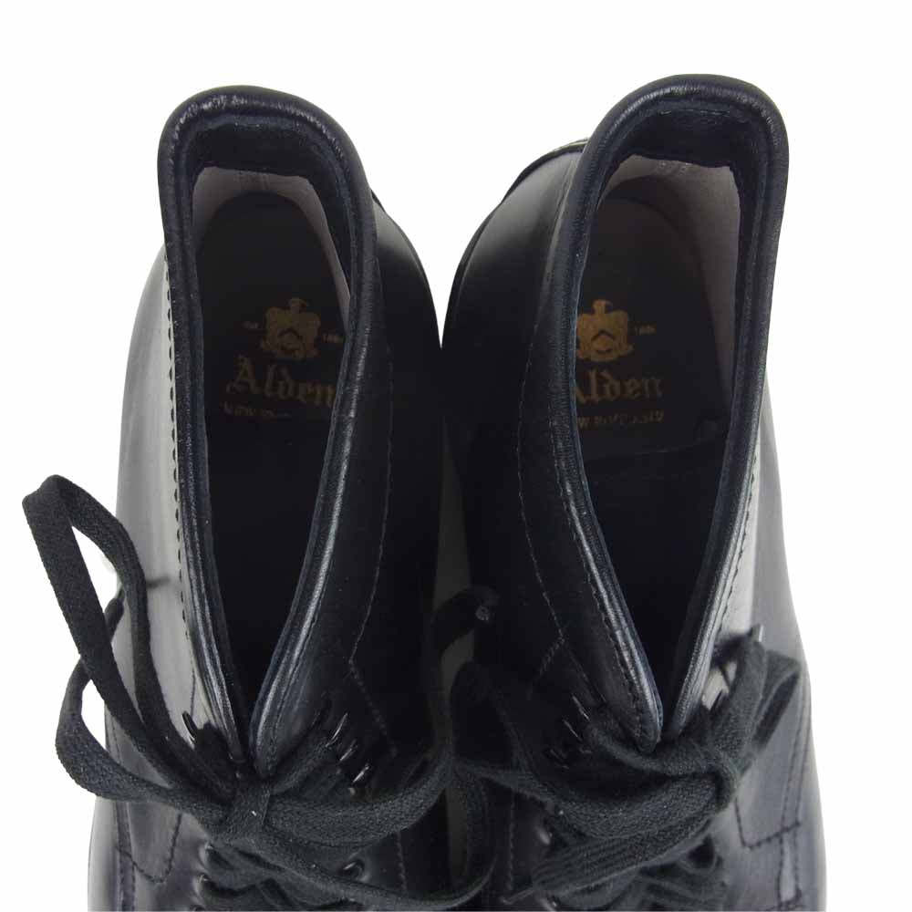 ALDEN オールデン 45491 TANKER BOOT CHROMEXCEL クロムエクセル レザー タンカー ブーツ ブラック系 7.5D【新古品】【未使用】【中古】
