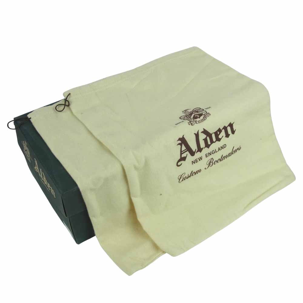 ALDEN オールデン 45491 TANKER BOOT CHROMEXCEL クロムエクセル レザー タンカー ブーツ ブラック系 7.5D【新古品】【未使用】【中古】