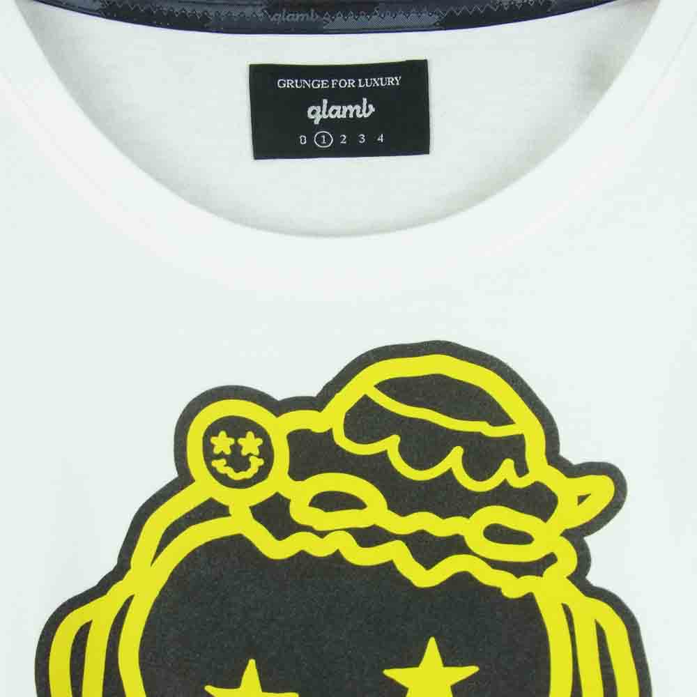 グラム × ちぃたん フロント プリント Tシャツ 1 ホワイト系 1【新古品】【未使用】【中古】