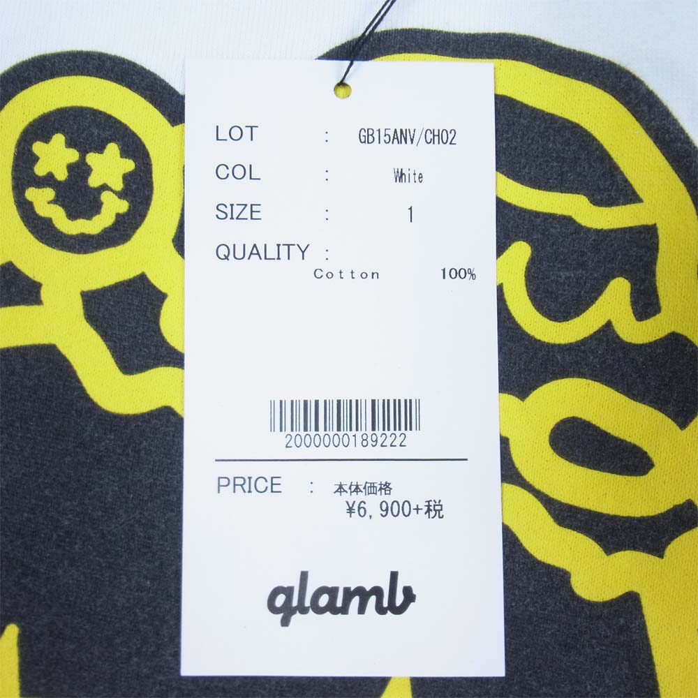 グラム × ちぃたん フロント プリント Tシャツ 1 ホワイト系 1【新古品】【未使用】【中古】
