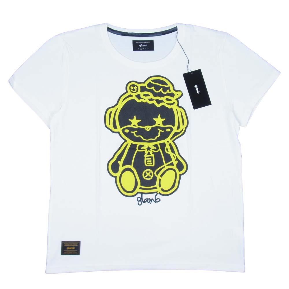 グラム × ちぃたん フロント プリント Tシャツ 1 ホワイト系 1【新古品】【未使用】【中古】