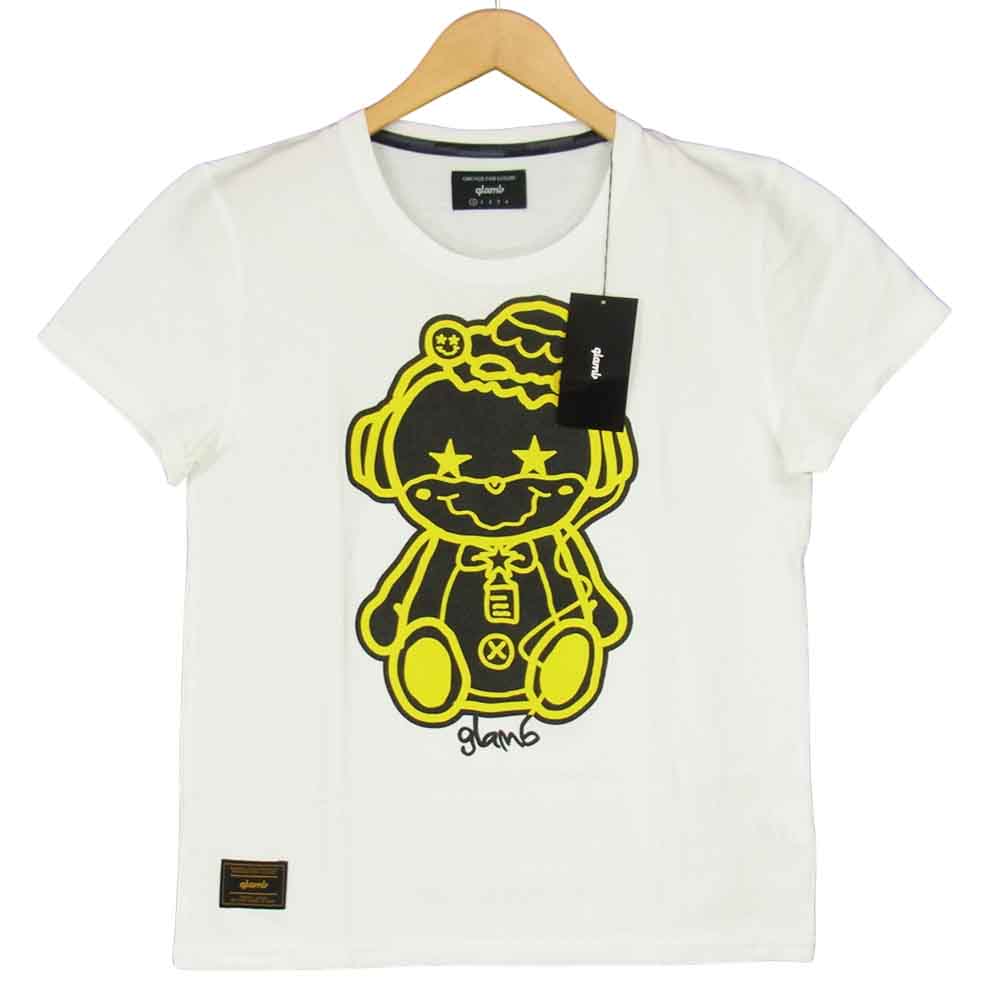 グラム × ちぃたん フロント プリント Tシャツ 0 ホワイト系【新古品】【未使用】【中古】