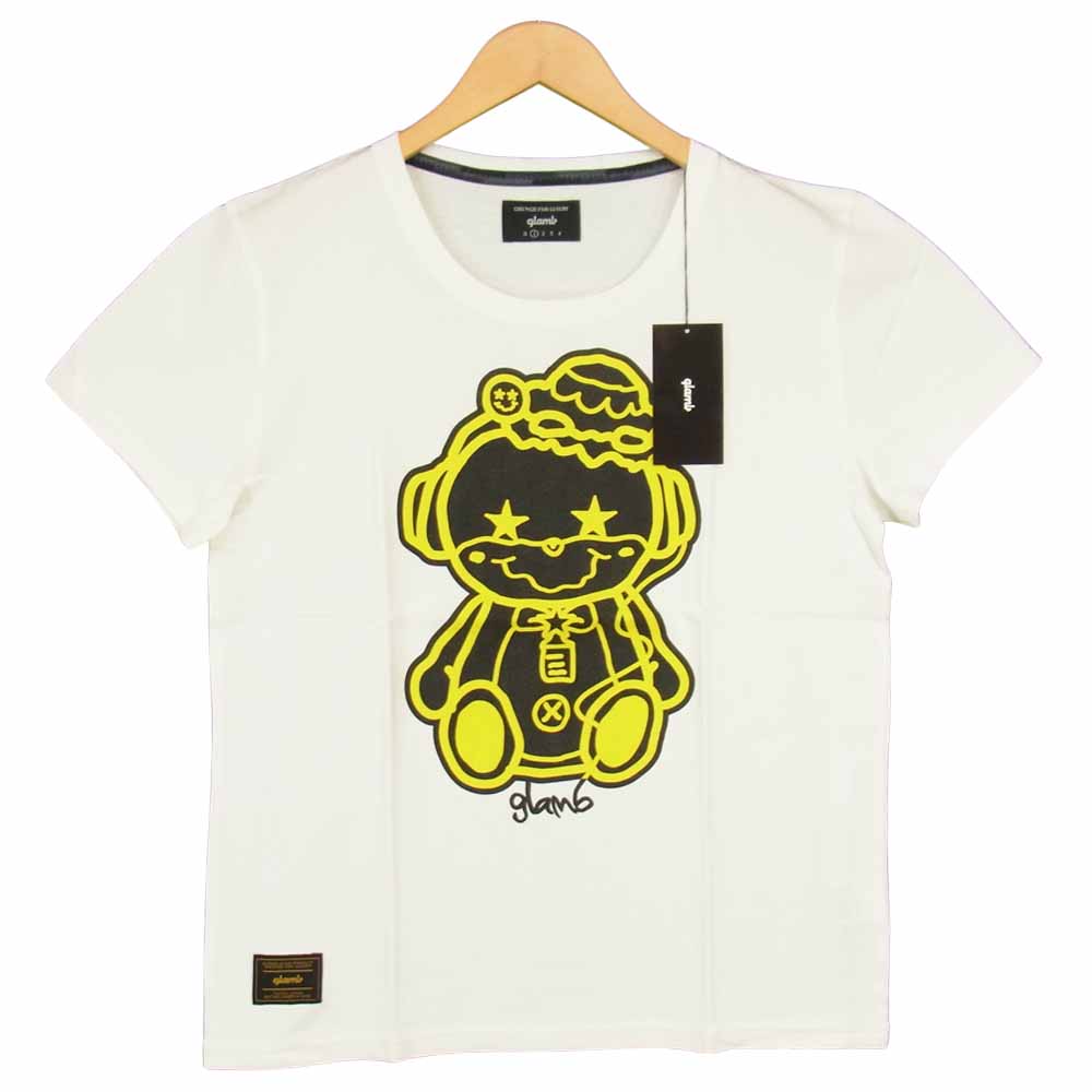 グラム × ちぃたん フロント プリント Tシャツ 1 ホワイト系 1【新古品】【未使用】【中古】