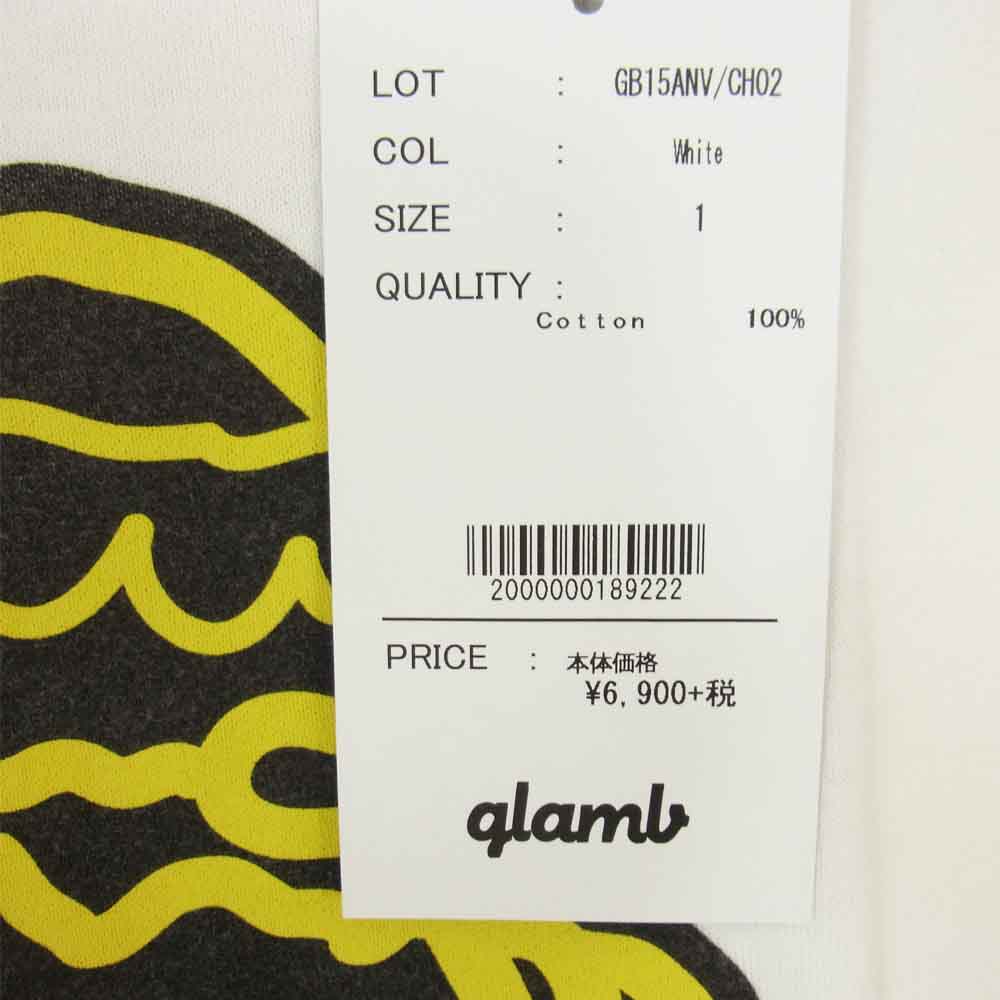 グラム × ちぃたん フロント プリント Tシャツ 1 ホワイト系 1【新古品】【未使用】【中古】