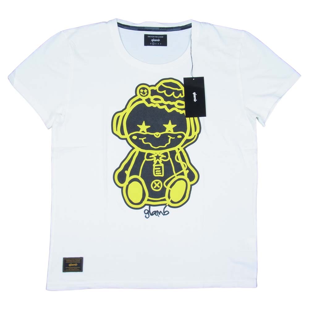 グラム × ちぃたん フロント プリント Tシャツ 1 ホワイト系 1【新古品】【未使用】【中古】