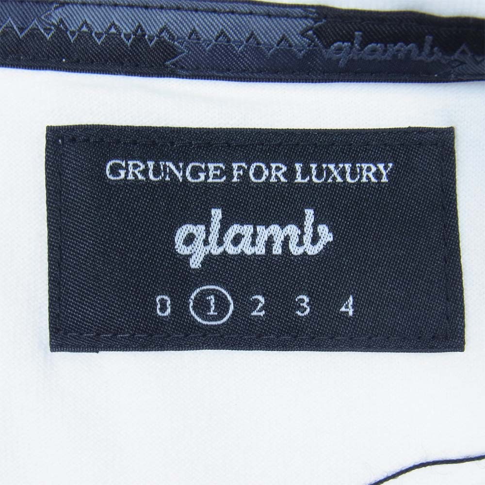 グラム × ちぃたん フロント プリント Tシャツ 1 ホワイト系 1【新古品】【未使用】【中古】