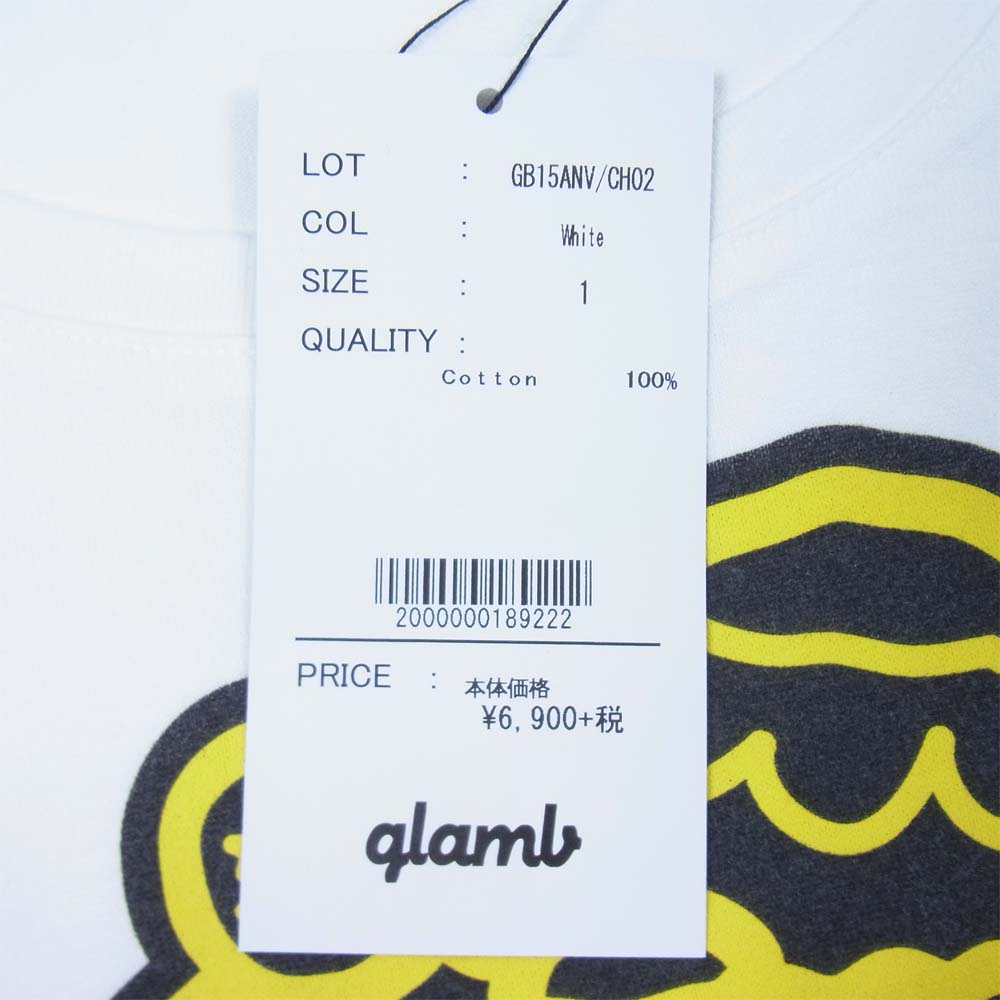 グラム × ちぃたん フロント プリント Tシャツ 1 ホワイト系 1【新古品】【未使用】【中古】