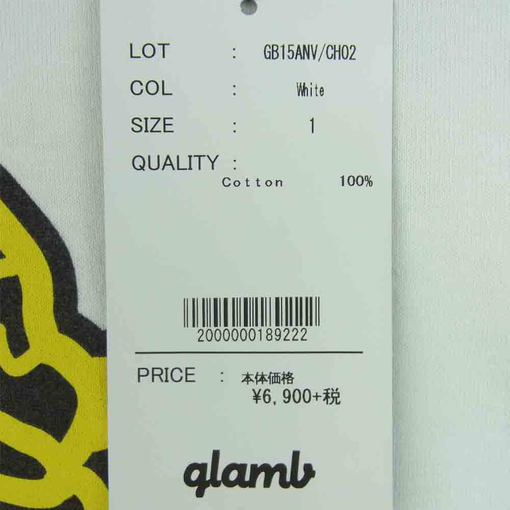 グラム × ちぃたん フロント プリント Tシャツ 1 ホワイト系 1【新古品】【未使用】【中古】