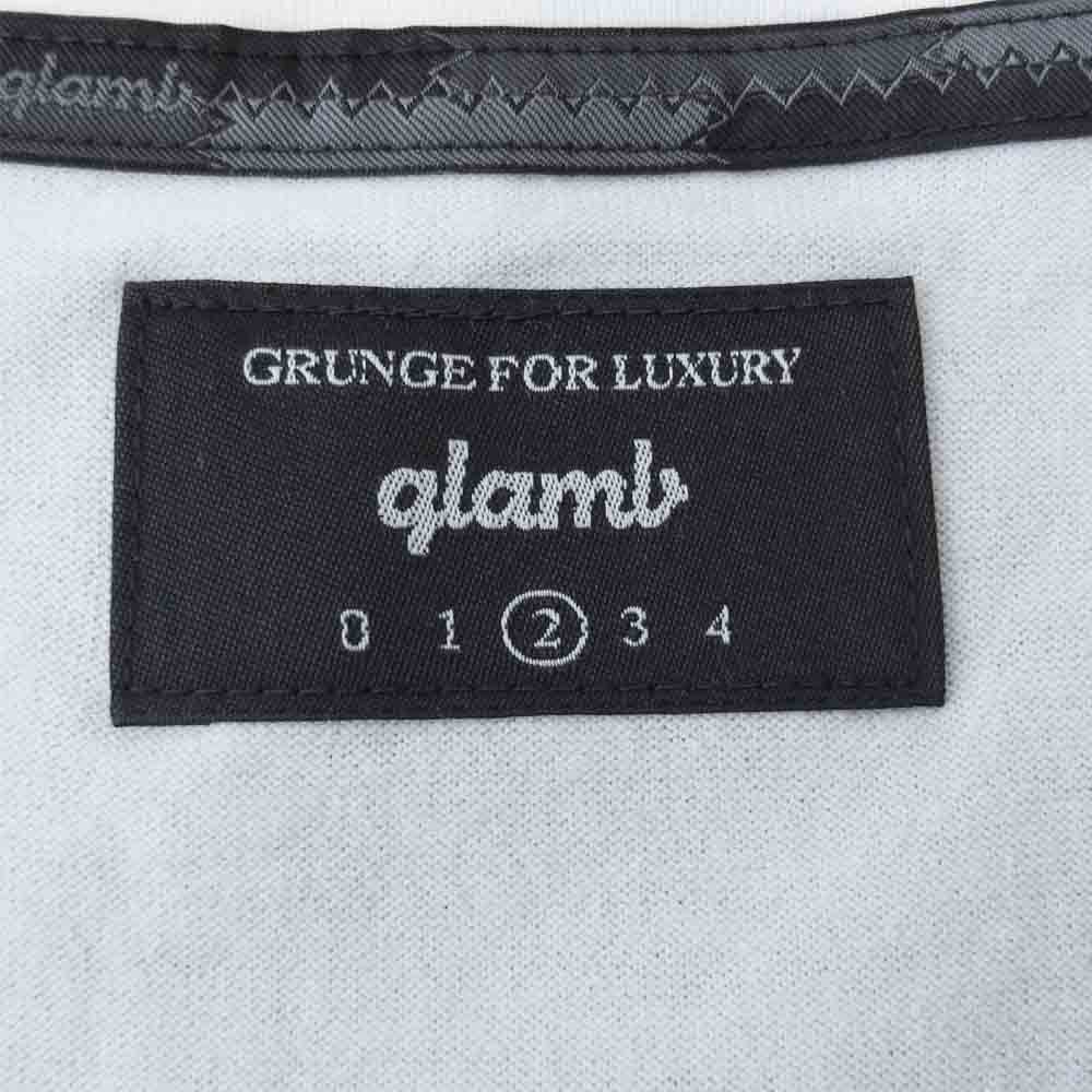 グラム × ちぃたん フロント プリント Tシャツ 2 ホワイト系 2【新古品】【未使用】【中古】