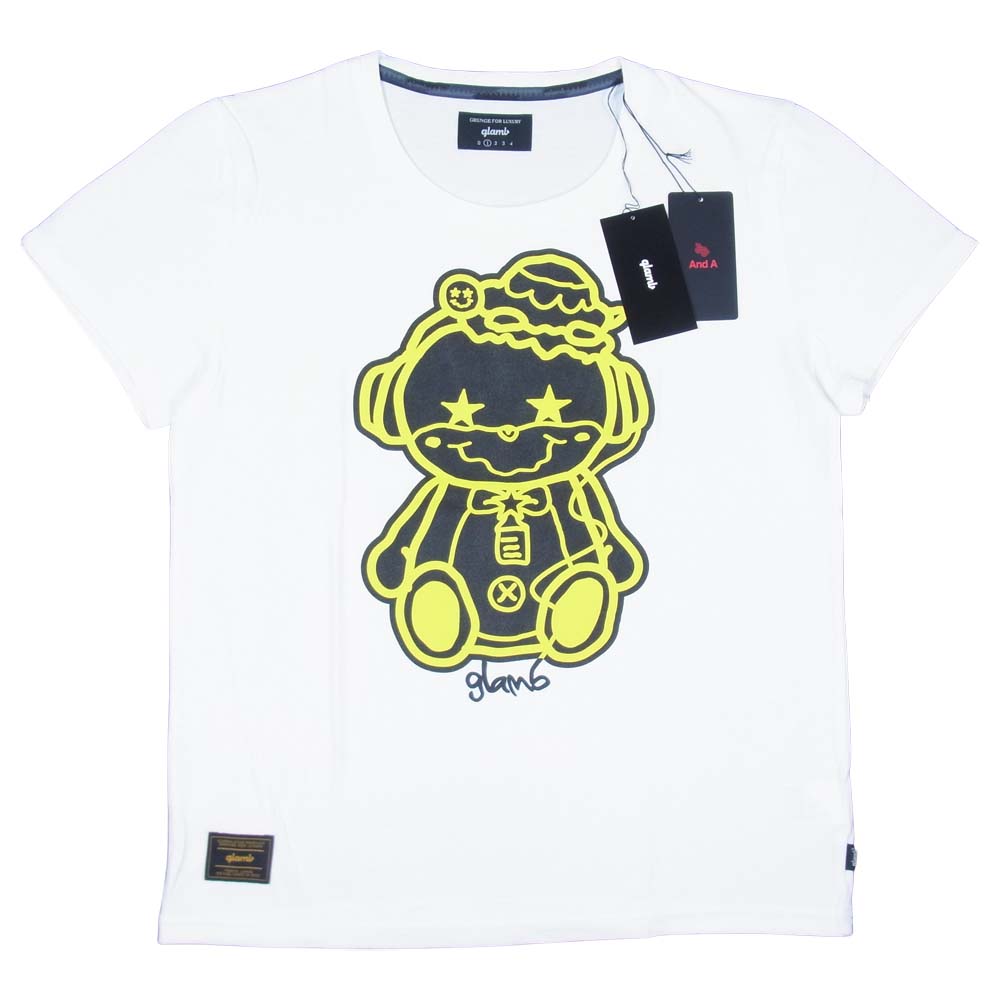 グラム × ちぃたん フロント プリント Tシャツ 1 ホワイト系 1【新古品】【未使用】【中古】