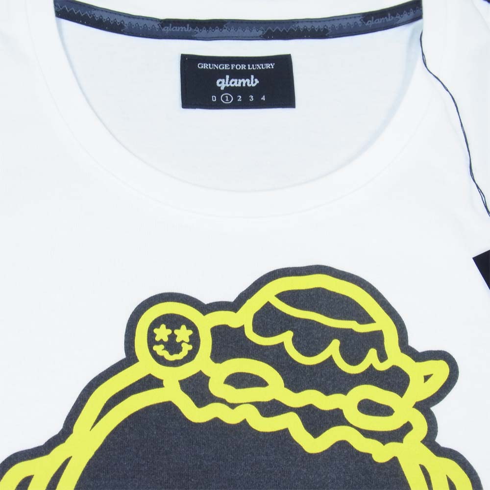 グラム × ちぃたん フロント プリント Tシャツ 1 ホワイト系 1【新古品】【未使用】【中古】
