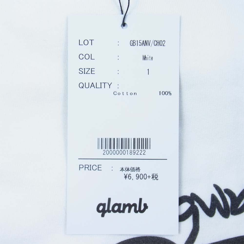 グラム × ちぃたん フロント プリント Tシャツ 1 ホワイト系 1【新古品】【未使用】【中古】