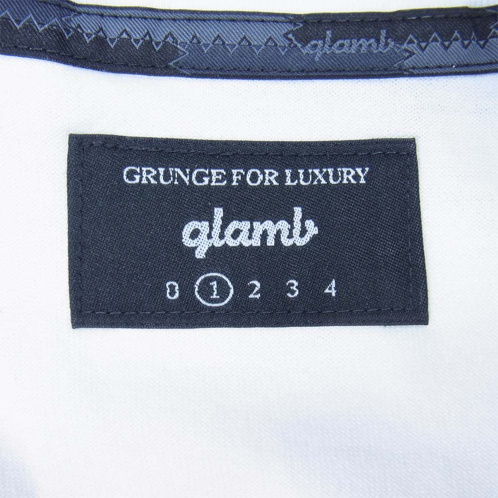 グラム × ちぃたん フロント プリント Tシャツ 1 ホワイト系 1【新古品】【未使用】【中古】