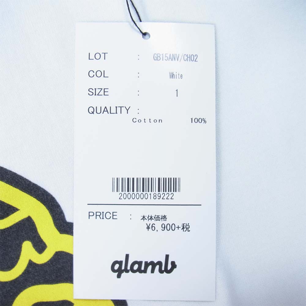 グラム × ちぃたん フロント プリント Tシャツ 1 ホワイト系 1【新古品】【未使用】【中古】