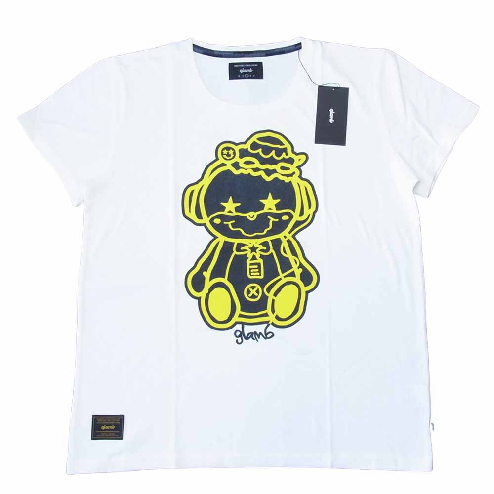 グラム × ちぃたん フロント プリント Tシャツ 2 ホワイト系 2【新古品】【未使用】【中古】